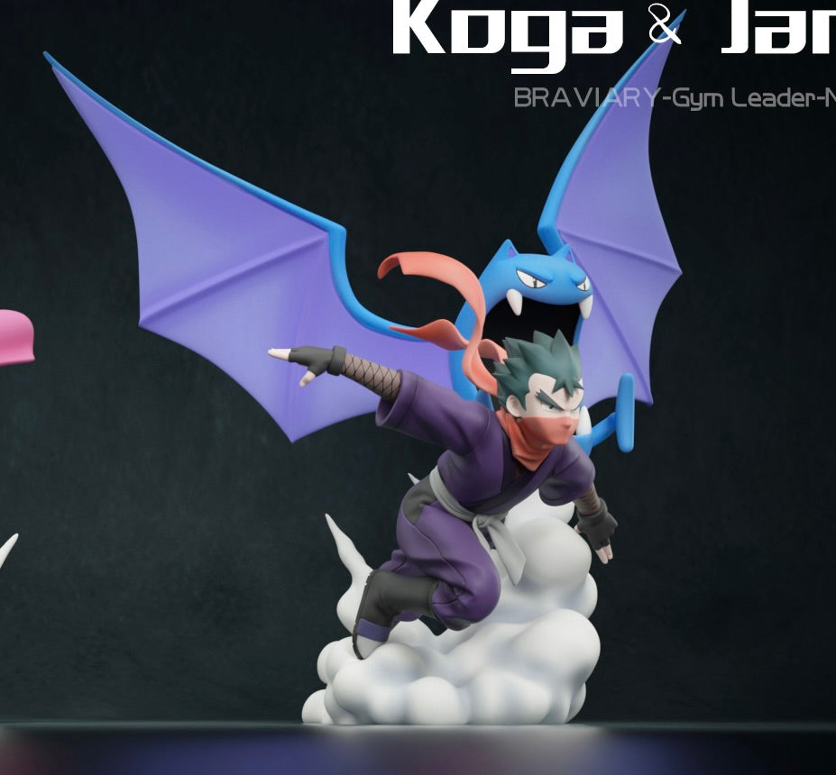 [PREORDER] 1/20 Scale World Figure [BRAVIARY] - Koga & Janine & Zubat & Golbat