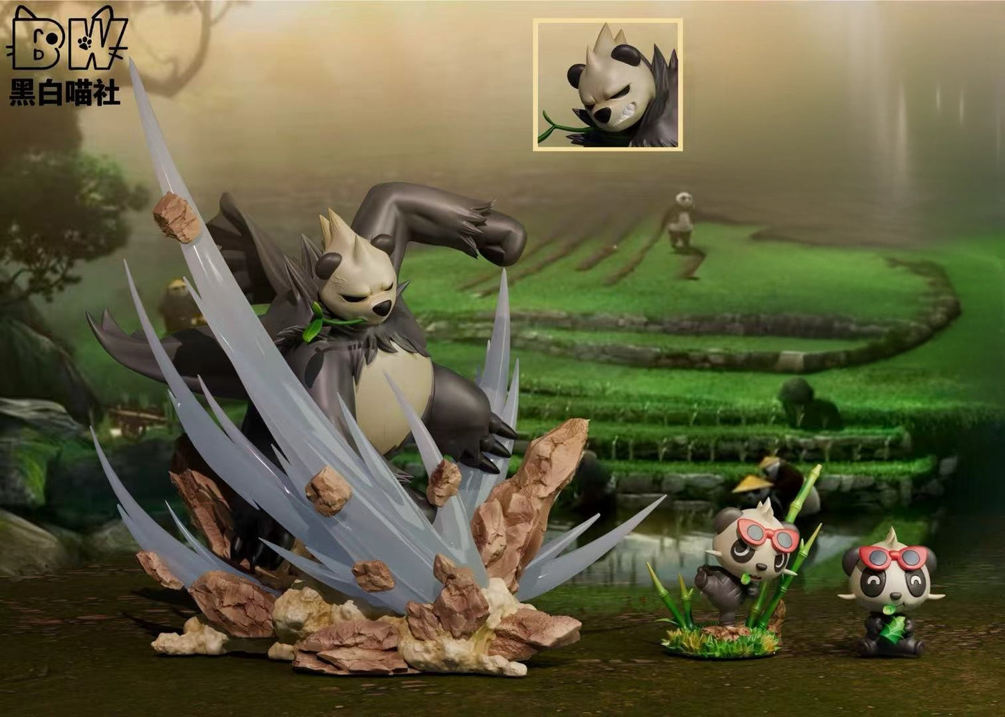 [PREORDER] 1/20 Scale World Figure [BW] - Pancham & Pangoro