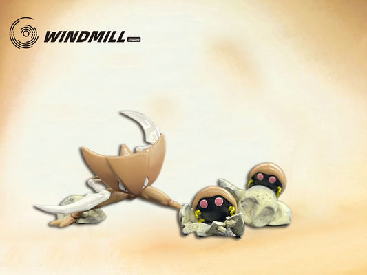 [IN STOCK] 1/20 Scale World Figure [WINDMILL] - Kabuto & Kabutops