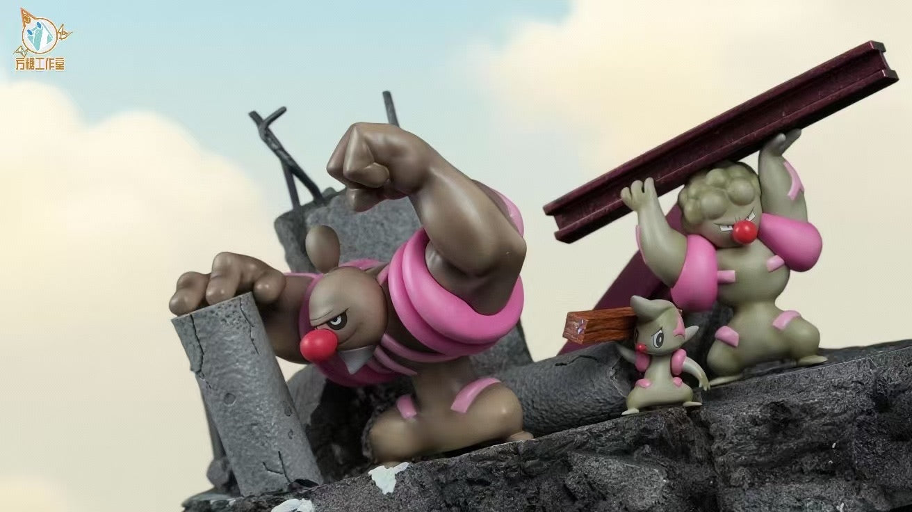 [PREORDER] 1/20 Scale World Figure [FT] - Timburr & Gurdurr & Conkeldurr