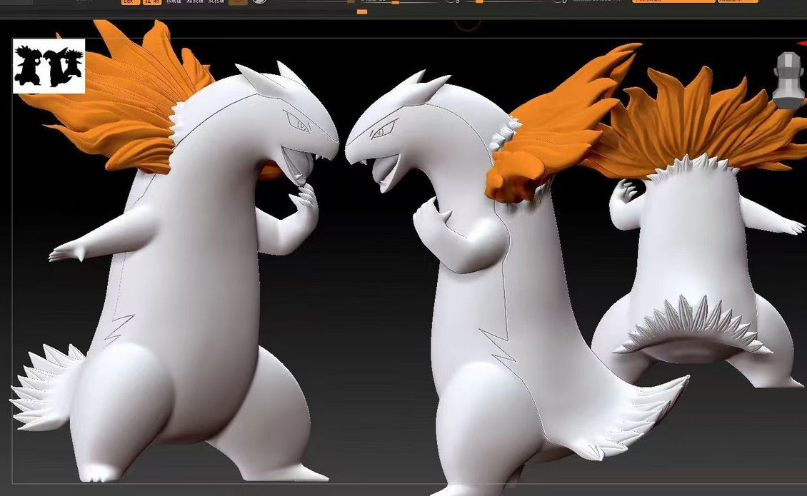 [PREORDER] 1/20 Scale World Figure [FOG] - Cyndaquil & Quilava & Typhlosion
