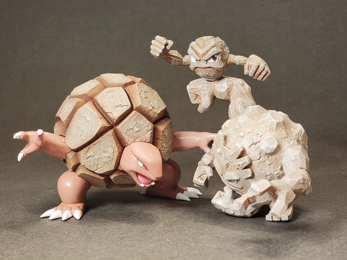 [IN STOCK] 1/20 Scale World Figure [PALLET TOWN] - Geodude & Graveler & Golem