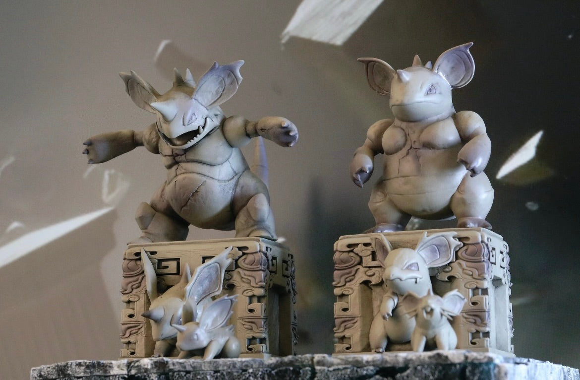 [IN STOCK] Mini statue [SP] - Nidoran♀ & Nidorina & Nidoqueen & Nidoran♂ & Nidorino & Nidoking