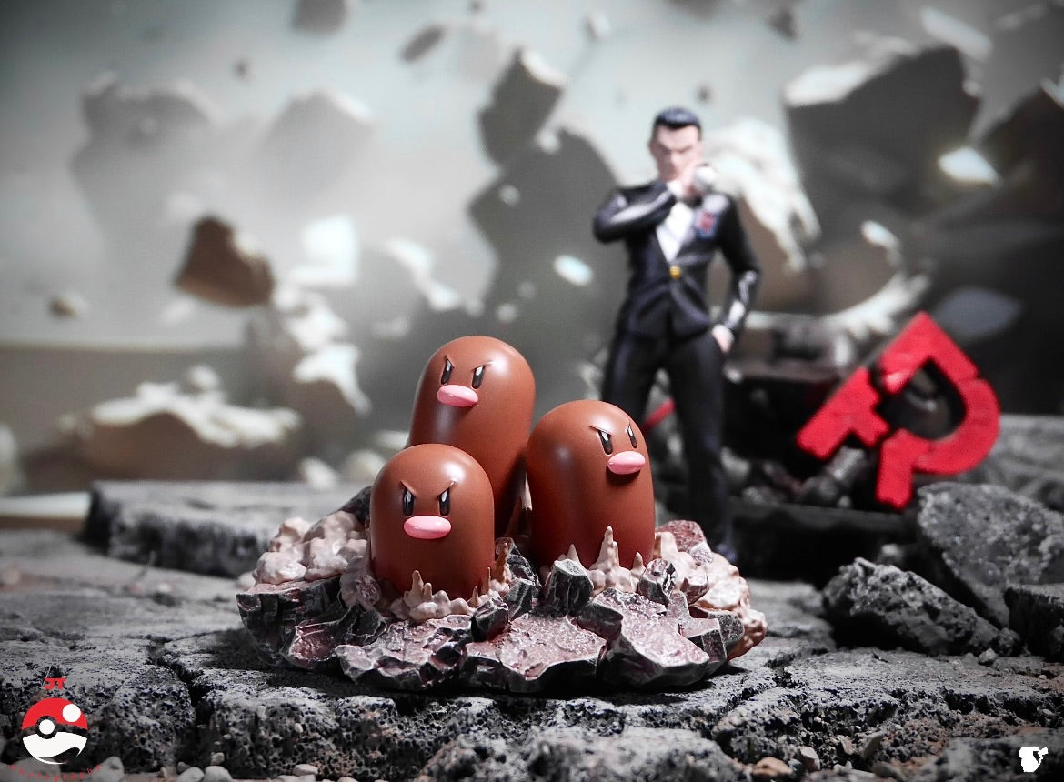 [IN STOCK] 1/20 Scale World Figure [BOOM] - Diglett & Dugtrio