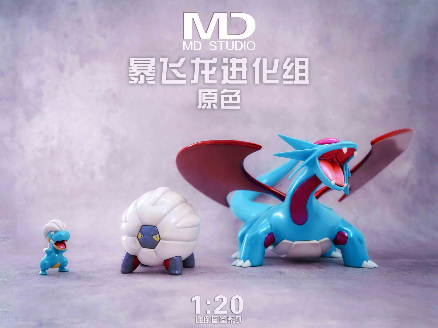 [PREORDER] 1/20 Scale World Figure [MD] - Bagon & Shelgon & Salamence