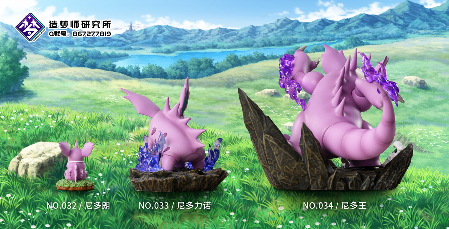 [IN STOCK] 1/20 Scale World Figure [ZMS] - Nidoran♂ & Nidorino & Nidoking