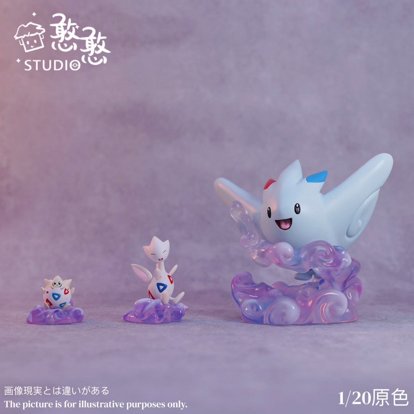 [IN STOCK] 1/20 Scale World Figure [HANHAN] - Togepi & Togetic & Togekiss