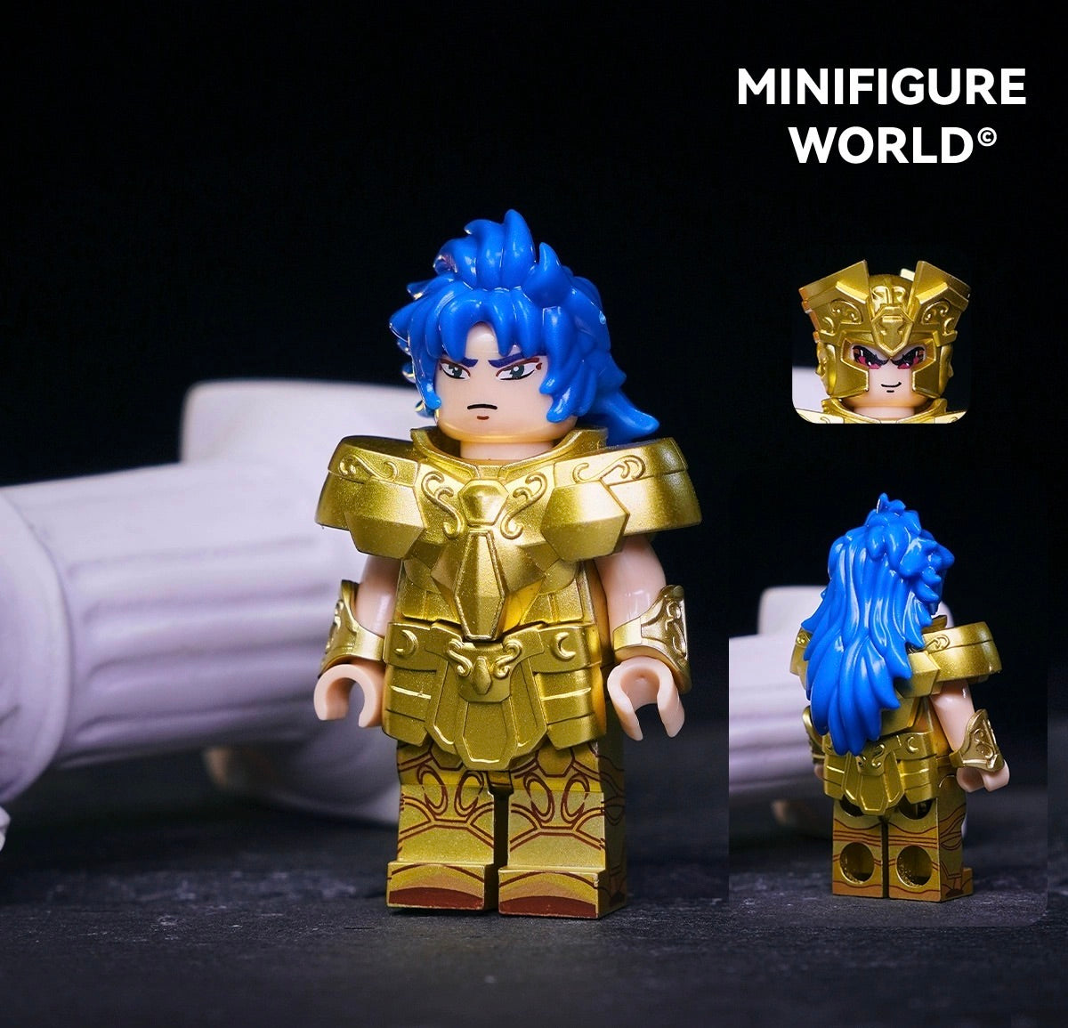 [IN STOCK] Custom Designed Minifigure [MINIFIGURE WORLD] - Gold Saint