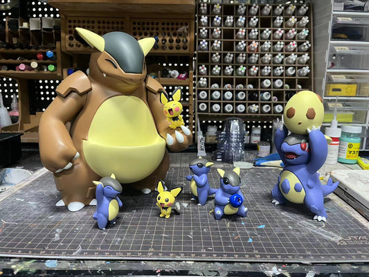 [IN STOCK] 1/20 Scale World Figure [LD] - Kangaskhan & Pichu
