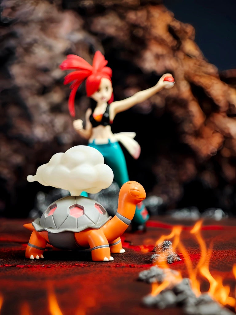 [IN STOCK] 1/20 Scale World Figure [POKEDEX MOMENT] - Flannery & Torkoal