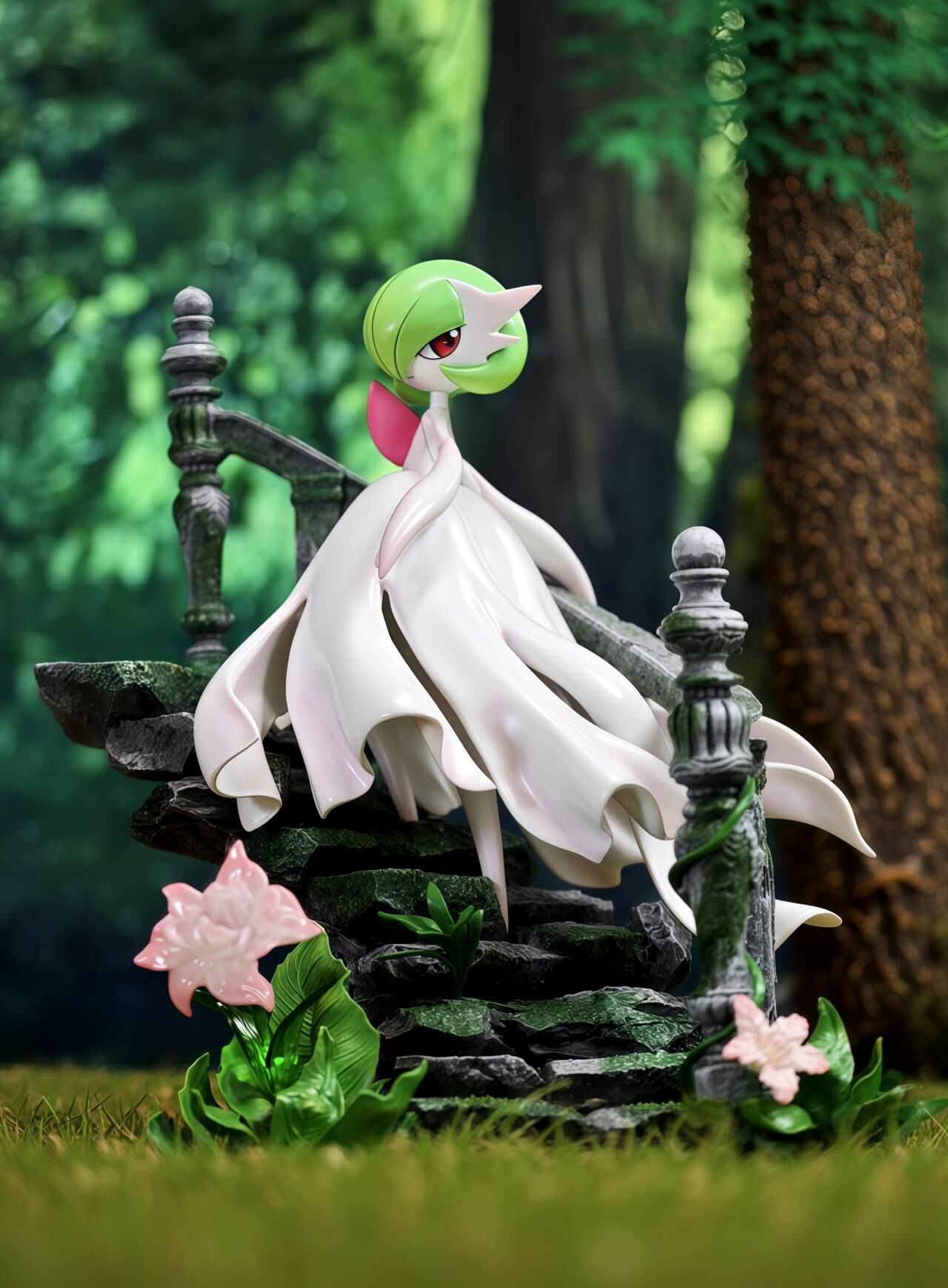 [IN STOCK] 1/20 Scale World Figure [PALLET TOWN] - Mega Gardevoir & Mega Gallade