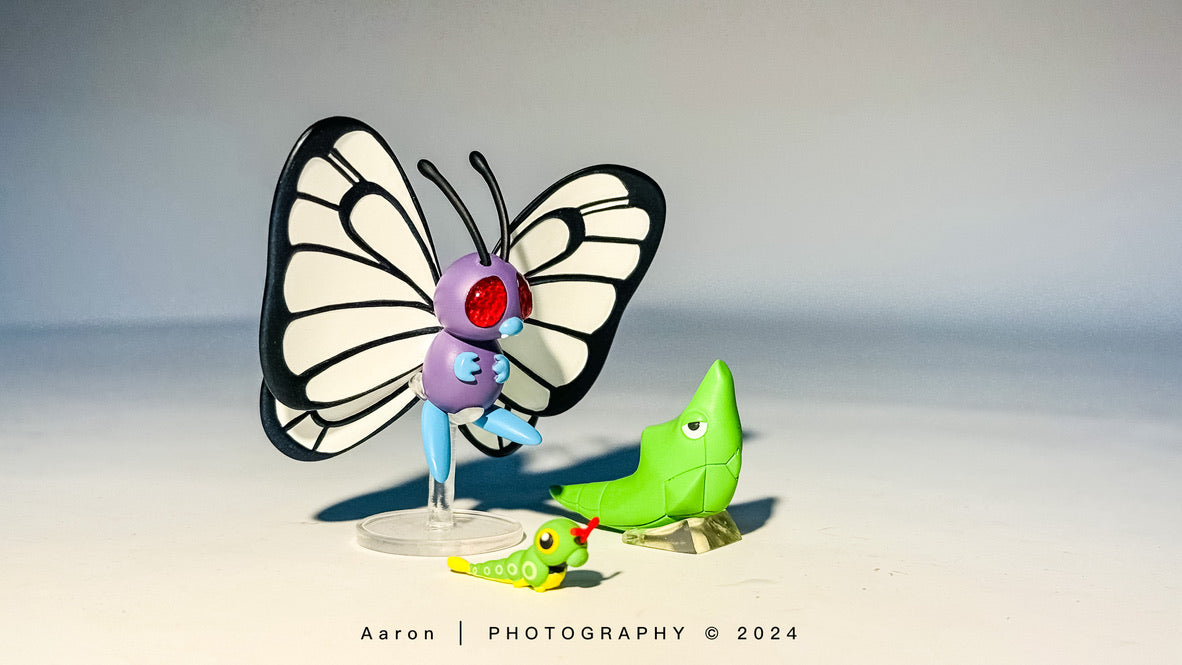 [IN STOCK] 1/20 Scale World Figure [FLF] - Caterpie & Metapod & Butterfree