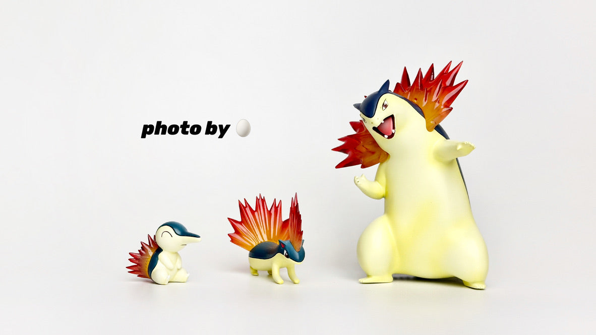 [IN STOCK] 1/20 Scale World Figure [T1] - Cyndaquil & Quilava & Typhlosion & Hisuian Typhlosion