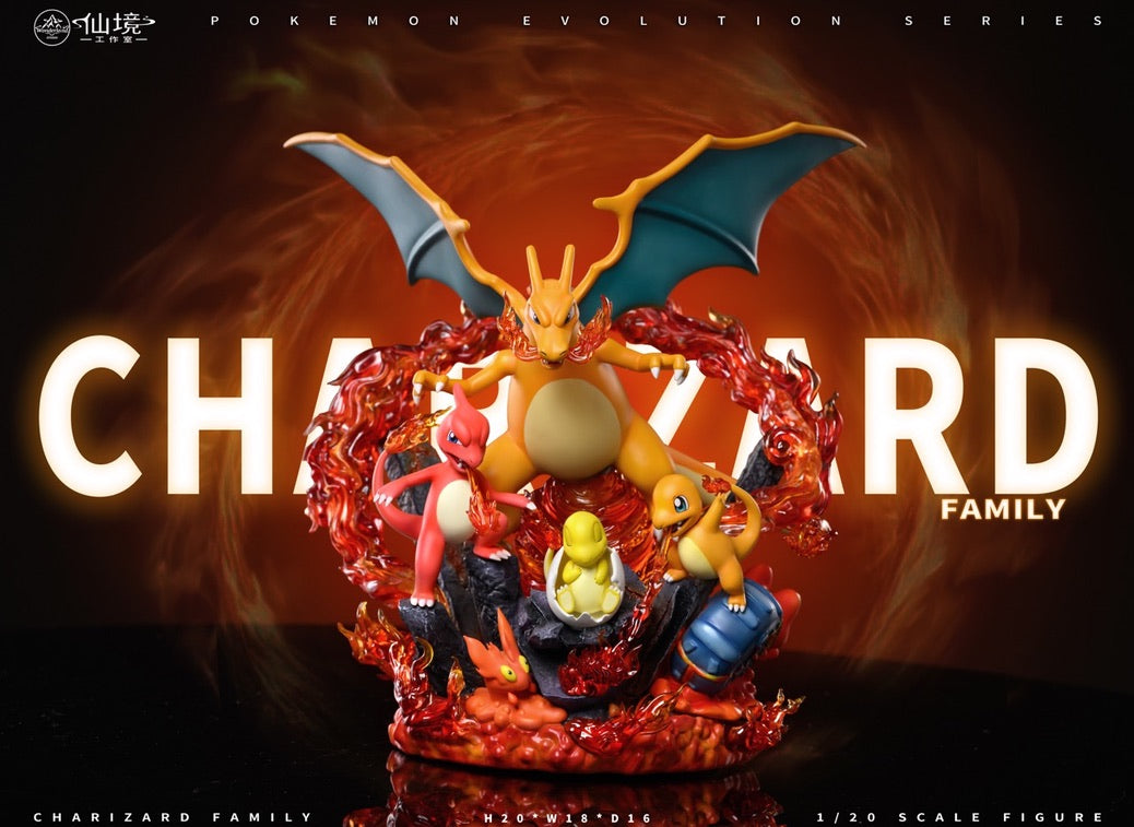 [PREORDER] 1/20 Scale World [WONDERLAND] - Charmander & Charmeleon & Charizard & Slugma & Magcargo