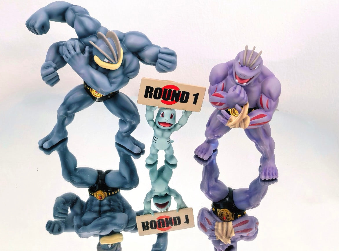 [IN STOCK] 1/20 Scale World Figure [HJ] - Machop & Machoke & Machamp