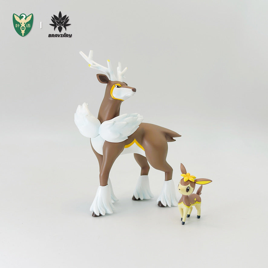 [PREORDER] 1/20 Scale World Figure [YEYU] - Deerling & Sawsbuck (Winter Form)