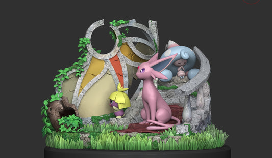 [PREORDER] Statue [KIPI] - Espeon & Smoochum & Mime Jr. & Hattrem