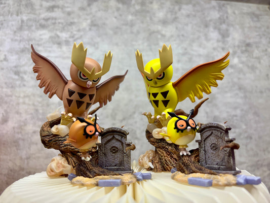 [REMAINING BALANCE] 1/20 Scale World Figure [MOYU] - Hoothoot & Noctowl