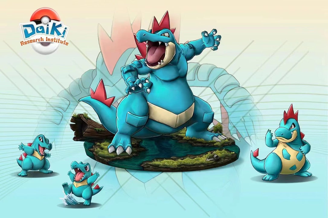 [PREORDER] 1/20 Scale World Figure [DAIKI] - Totodile & Croconaw & Feraligatr