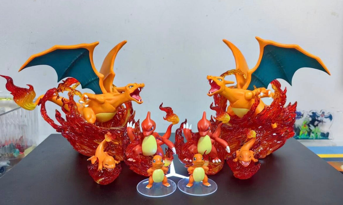 [IN STOCK] 1/20 Scale World Figure [PALLET TOWN] - Charmander & Charmeleon & Charizard