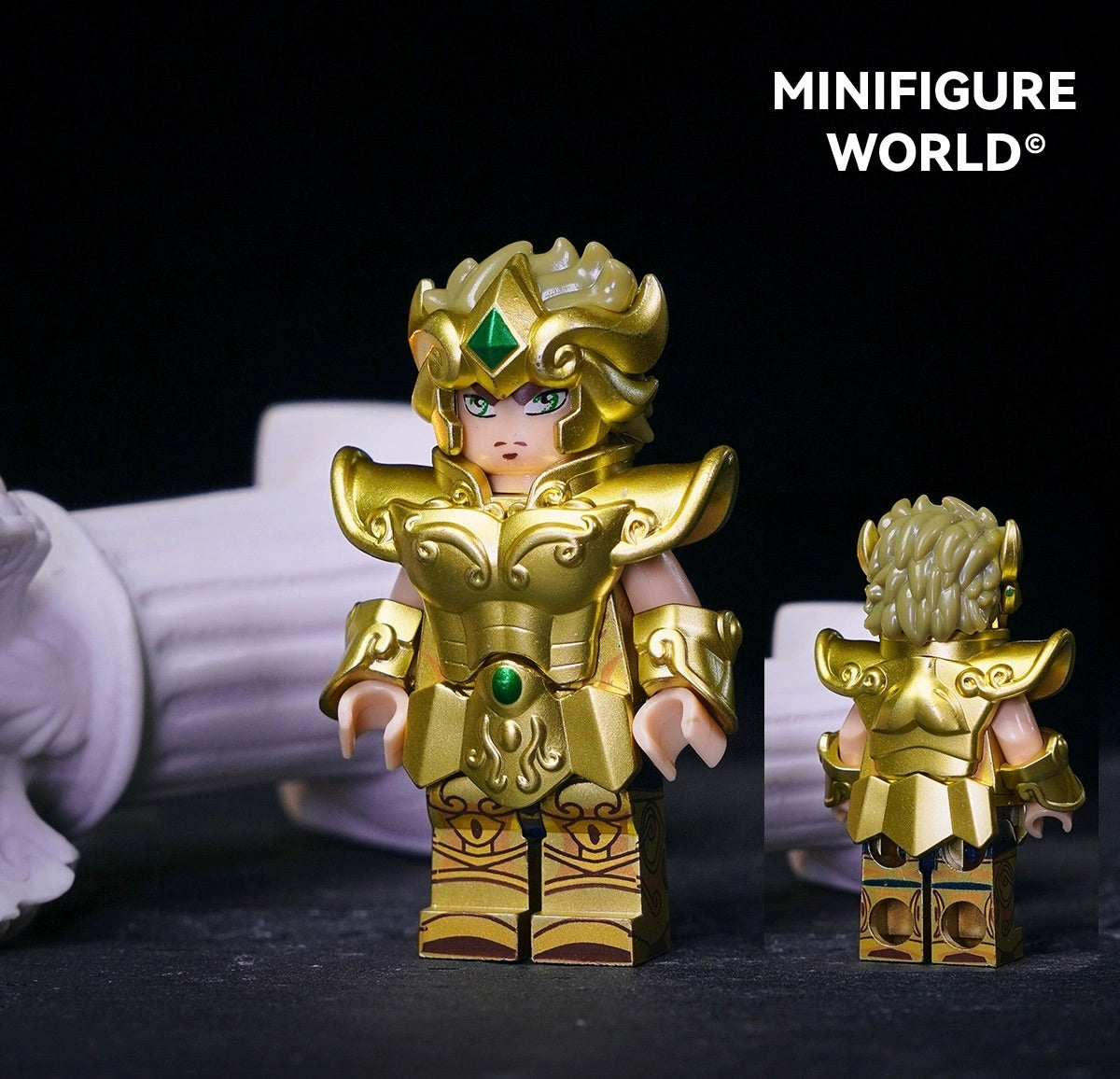 [IN STOCK] Custom Designed Minifigure [MINIFIGURE WORLD] - Gold Saint