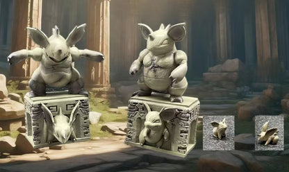 [IN STOCK] Mini statue [SP] - Nidoran♀ & Nidorina & Nidoqueen & Nidoran♂ & Nidorino & Nidoking