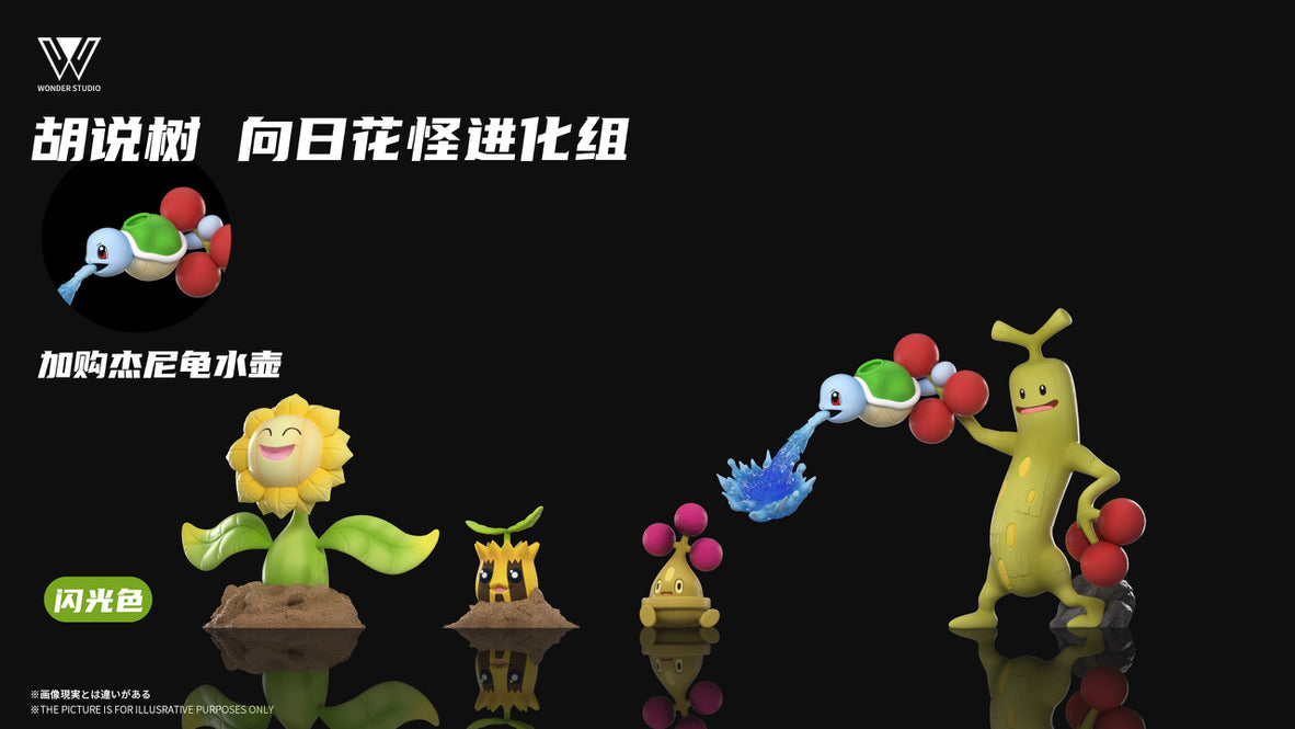 [PREORDER] 1/20 Scale World Figure [WONDER] - Sunkern & Sunflora & Sudowoodo & Bonsly