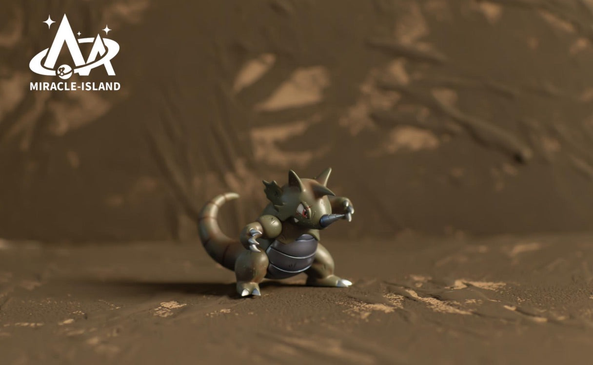 [PREORDER] 1/20 Scale World Figure [MIRACLE ISLAND] - Rhyhorn & Rhydon