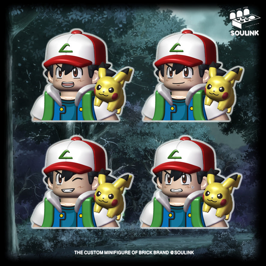 Kartoon PREORDER] Pokémon Minifigure [SOULINK] - Ash Ketchum