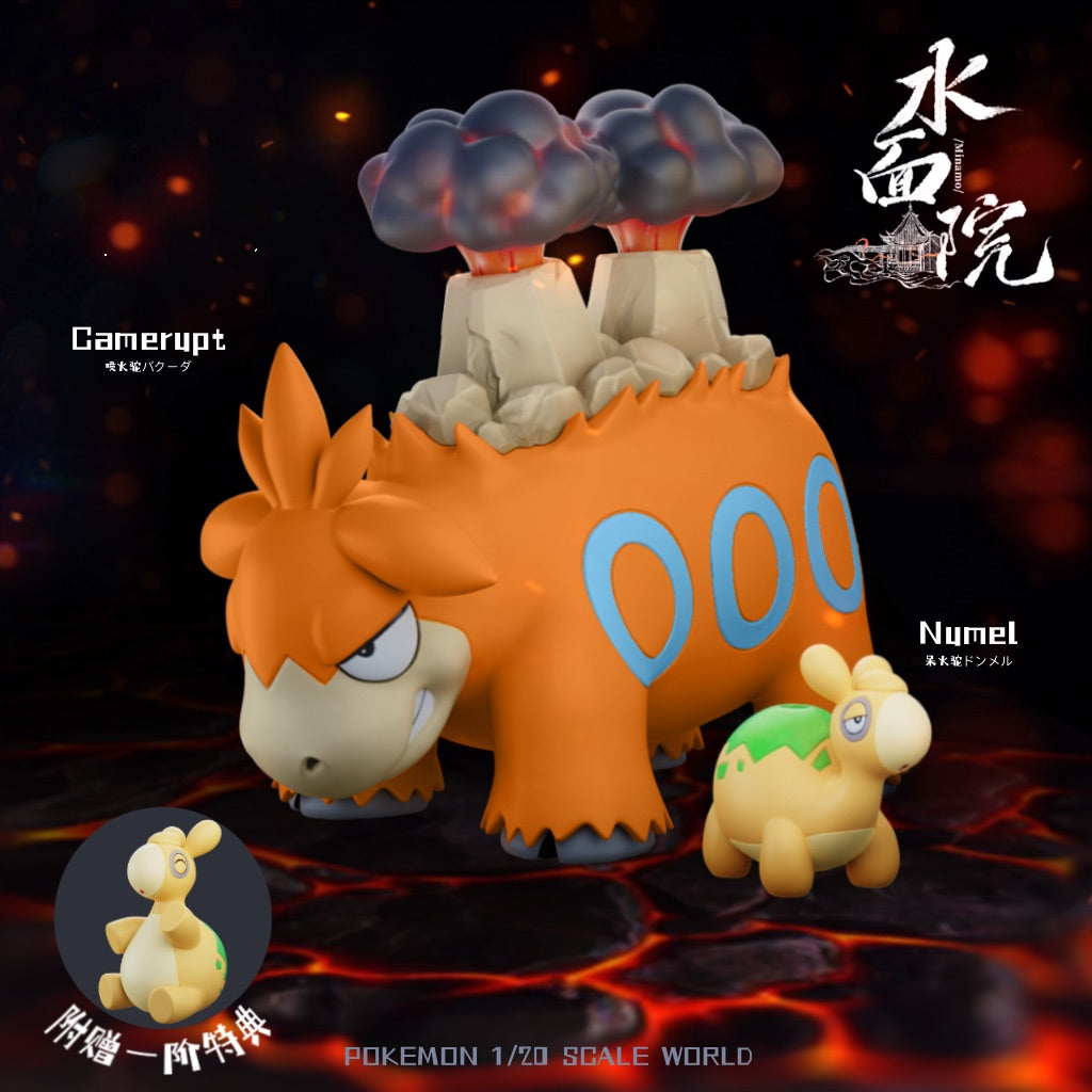 [PREORDER CLOSED] 1/20 Scale World Figure [MINAMO] - Numel & Camerupt