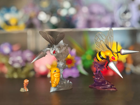[IN STOCK] 1/20 Scale World Figure [ZR] - Weedle & Kakuna & Beedrill & Mega Beedrill