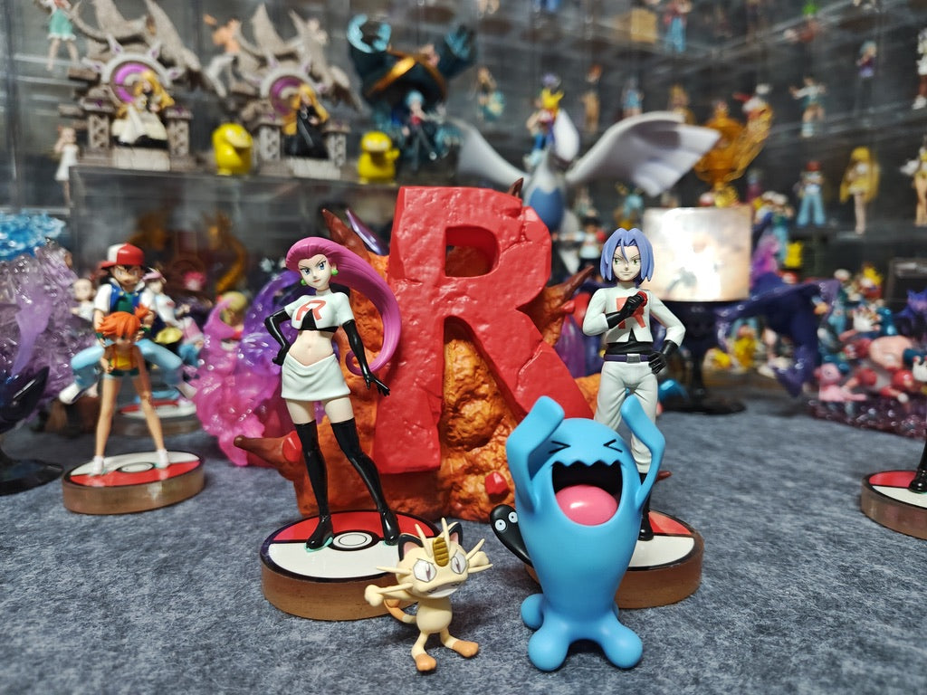 [IN STOCK] 1/20 Scale World Figure [JB] - Jessie & James & Meowth & Wobbuffet