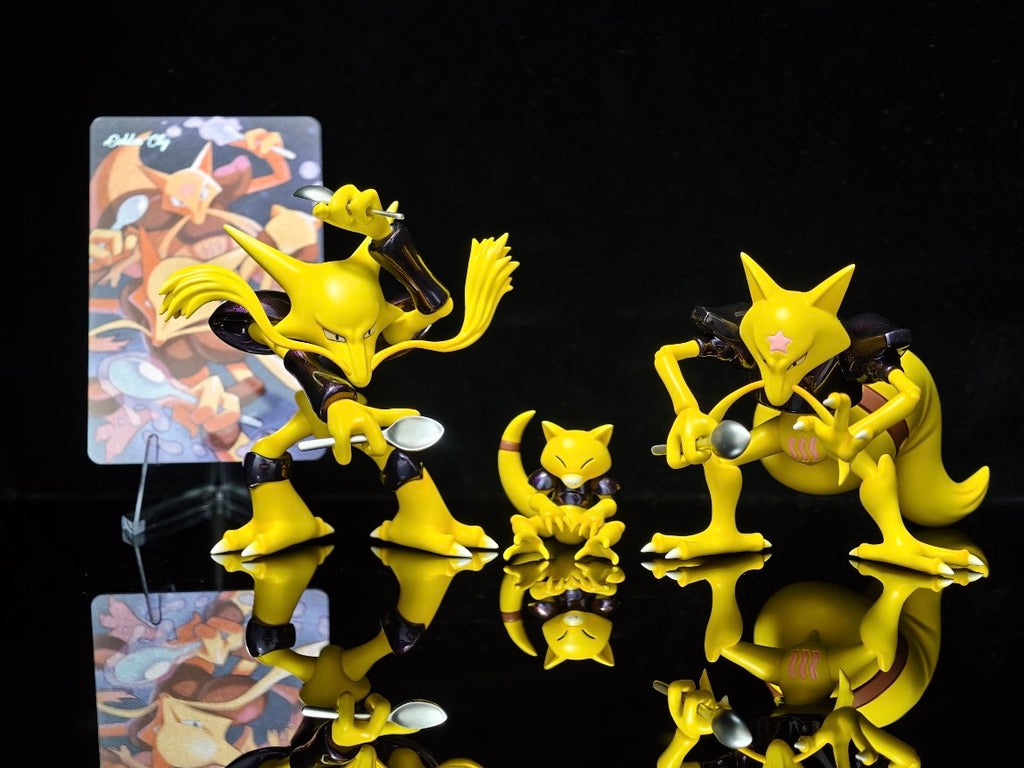 [IN STOCK] 1/20 Scale World Figure [GOLDEN CITY] - Abra & Kadabra & Alakazam