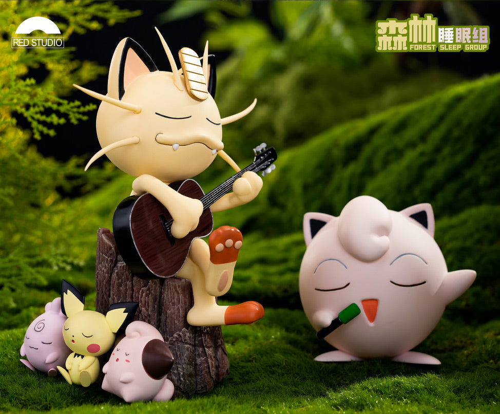 [PREORDER CLOSED] 1/10 Scale World Figure [RED] - Jigglypuff & Meowth & Pichu & Cleffa & Igglybuff