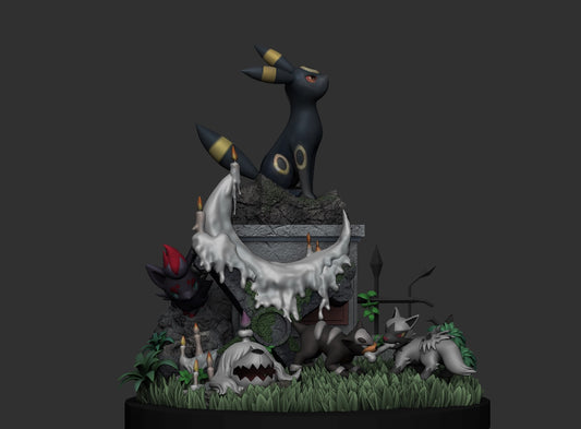 [PREORDER] Statue [KIPI] - Umbreon & Houndour & Poochyena & Zorua & Greavard