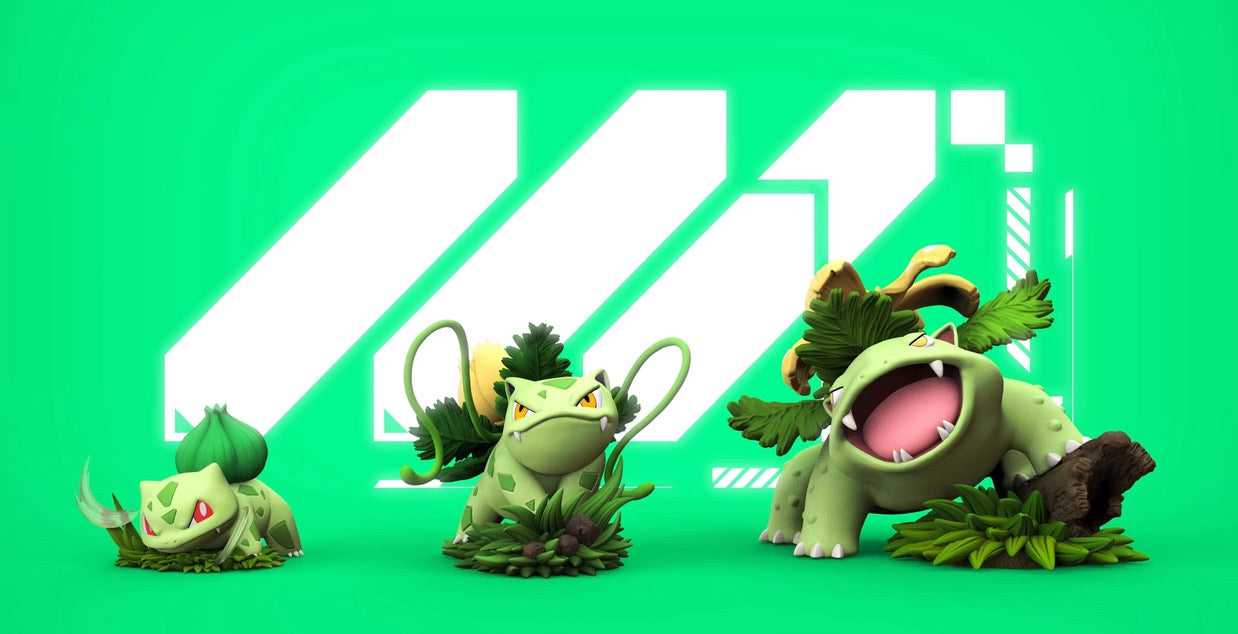 [PREORDER CLOSED] 1/20 Scale World Figure [MZ] - Bulbasaur & Ivysaur & Venusaur