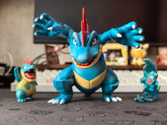 [IN STOCK] 1/20 Scale World Figure [UNKNOWN MADE] - Totodile & Croconaw & Feraligatr