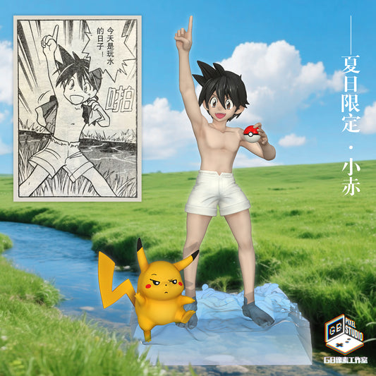 [PREORDER] 1/20 Scale World Figure [GB PIXEL] - Red (Adventures) & Pikachu