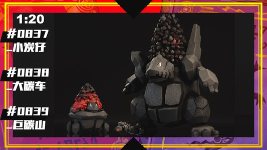 [PREORDER] 1/20 Scale World Figure [SXG] - Rolycoly & Carkol & Coalossal