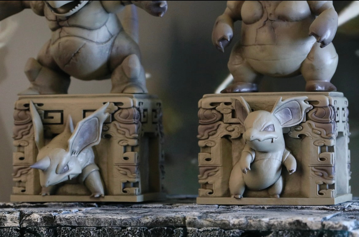 [IN STOCK] Mini statue [SP] - Nidoran♀ & Nidorina & Nidoqueen & Nidoran♂ & Nidorino & Nidoking
