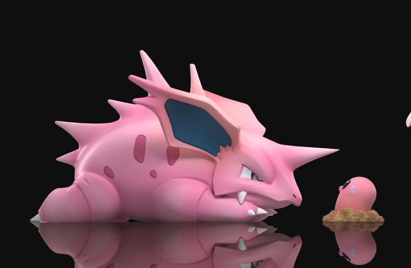 [PREORDER] 1/20 Scale World Figure [WONDER] - Nidoran♂ & Nidorino & Nidoking