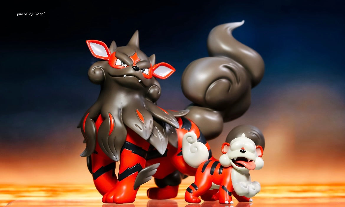 [IN STOCK] 1/20 Scale World Figure [YH] - Hisuian Growlithe & Arcanine