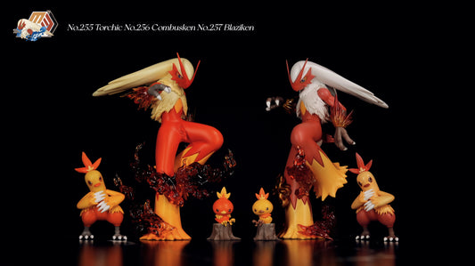 [IN STOCK] 1/20 Scale World Figure [MMW] - Torchic & Combusken & Blaziken