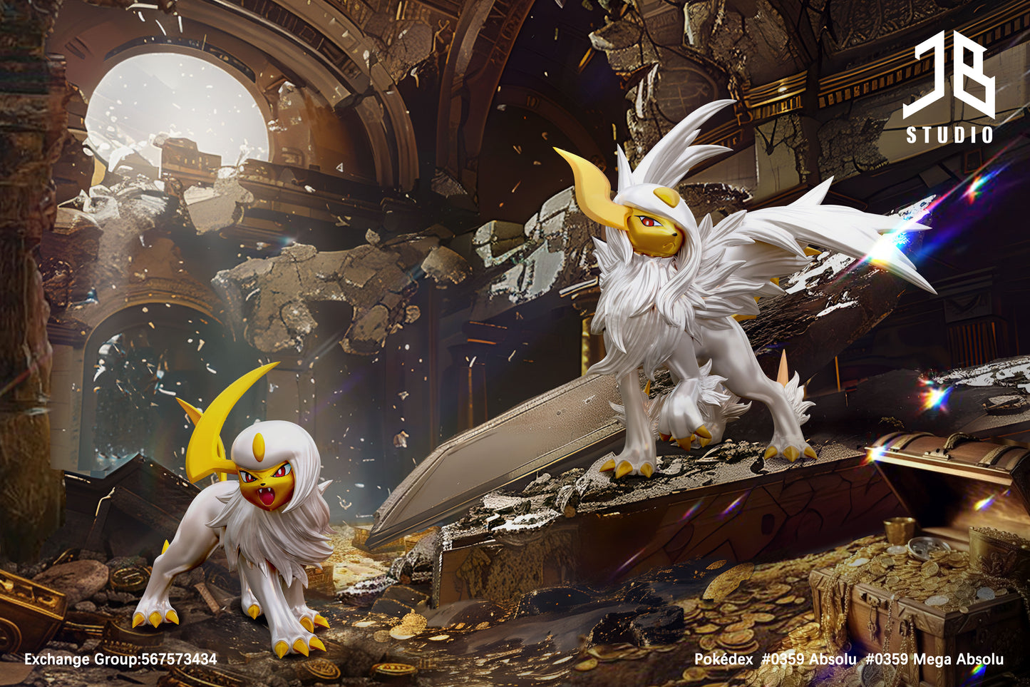 [PREORDER] 1/20 Scale World Figure [JB] - Absol & Mega Absol