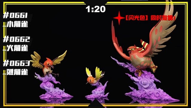 [PREORDER] 1/20 Scale World Figure [SXG] - Fletchling & Fletchinder & Talonflame