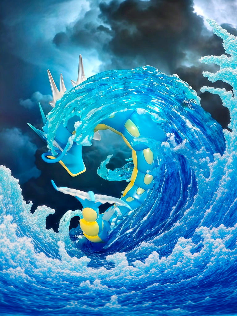 [IN STOCK] 1/20 Scale World Figure [PALLET TOWN] - Magikarp & Gyarados