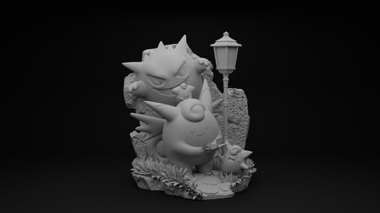 [PREORDER] 1/20 Scale World Figure [DM VIP] - Clefairy & Clefable & Cleffa