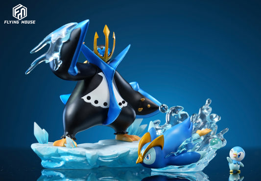 [PREORDER] 1/20 Scale World Figure [FLYING MOUSE] - Piplup & Prinplup & Empoleon