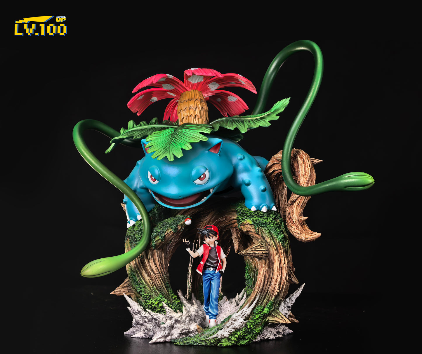 [PREORDER] 1/20 Scale World Figure [LV100 Club] - Red (Adventures) & Venusaur