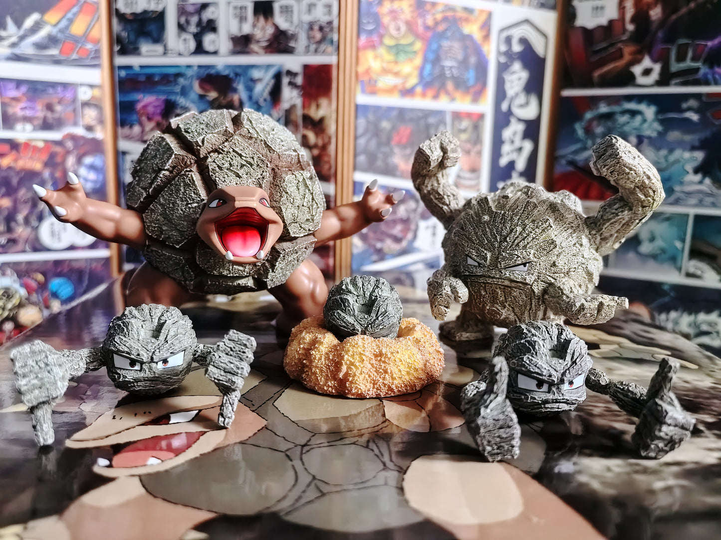 [IN STOCK] 1/20 Scale World Figure [FIRE] - Geodude & Graveler & Golem
